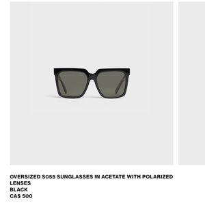 Celine Black Oversized Sunglasses